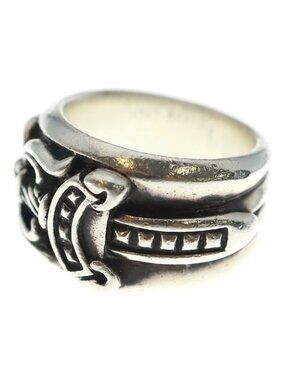 Chrome Hearts Dagger Ring Silver